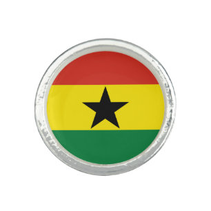 Ghana flag ring
