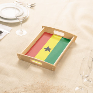 Ghana flag serving tray