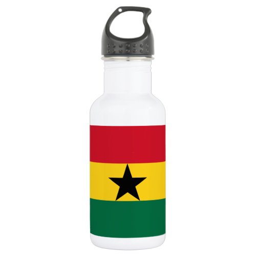 Ghana Flag Stainless Steel Water Bottle
