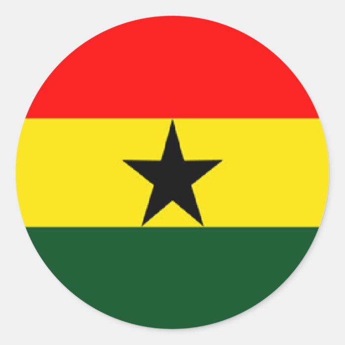 Ghana flag stickers