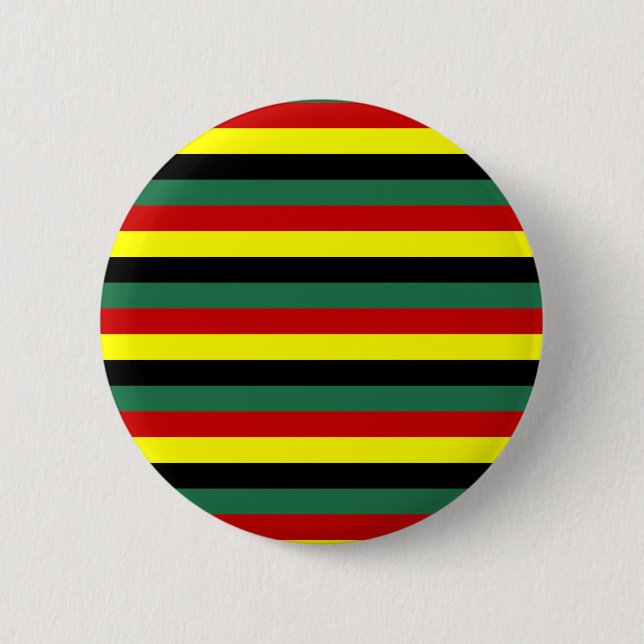 ghana flag stripes country symbol pattern button (Front)