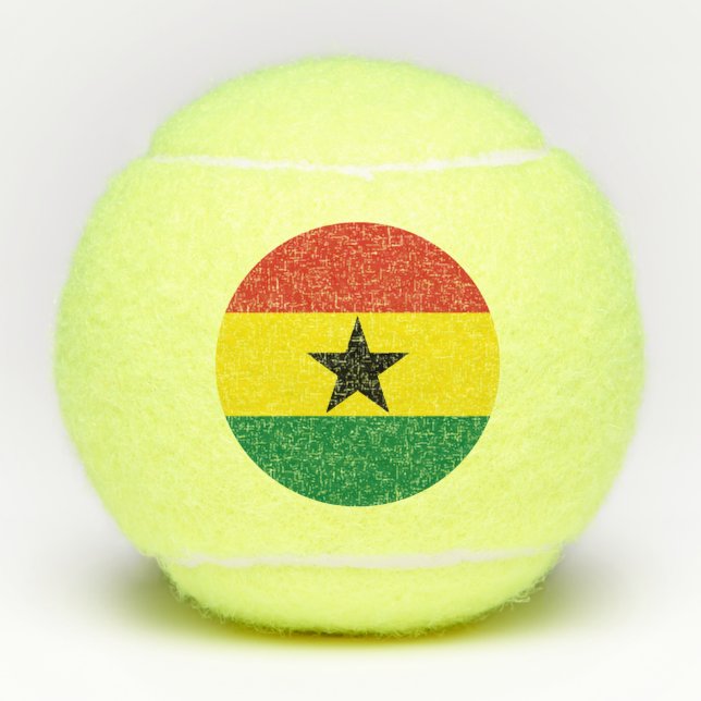 Ghana flag tennis balls (Front)