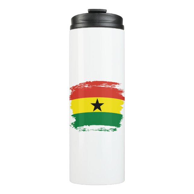 Ghana flag thermal tumbler (Front)