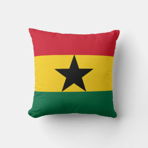 Ghana Flag Throw Pillow