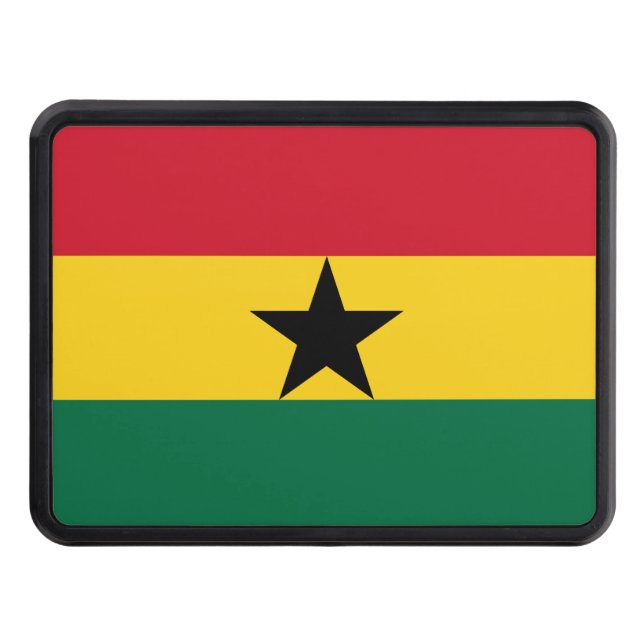 Ghana flag Trailer Hitch Cover (Front)