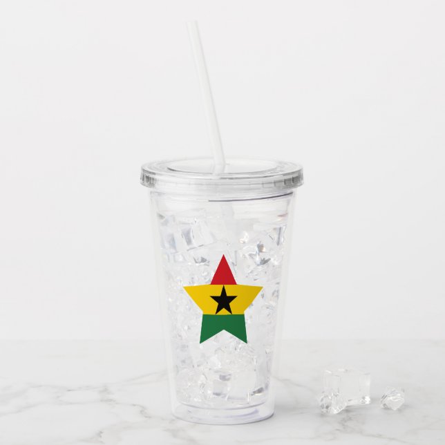 Ghana Flag Tumbler (Front Ice)