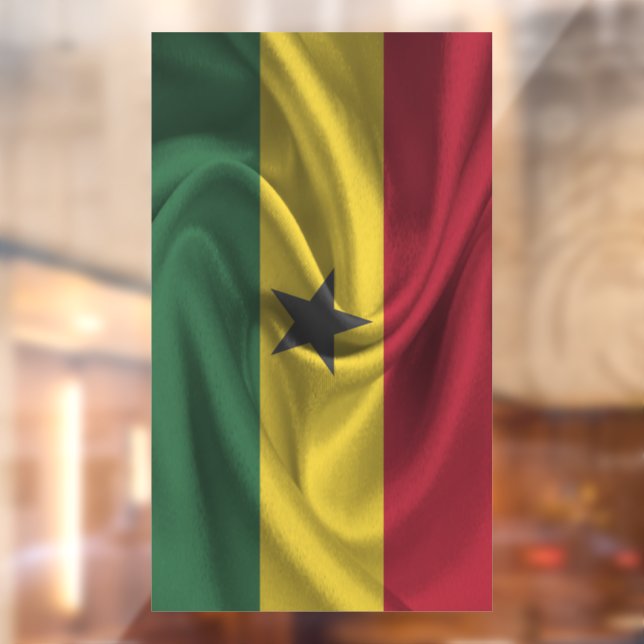  Ghana Flag Window Cling (Sheet 2)