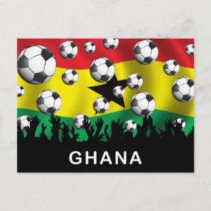 Ghana Football Postcard