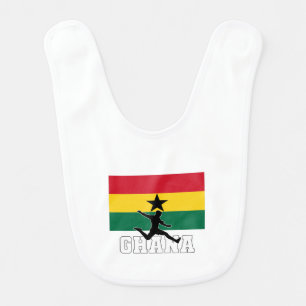Ghana Football Soccer National Team Baby Bib