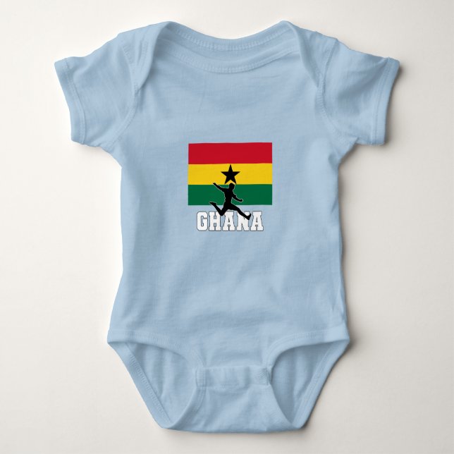 Ghana Football Soccer National Team Baby Bodysuit (Front)