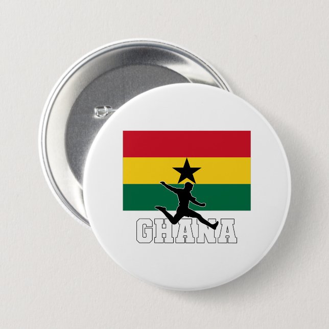 Ghana Football Soccer National Team Button (Front & Back)