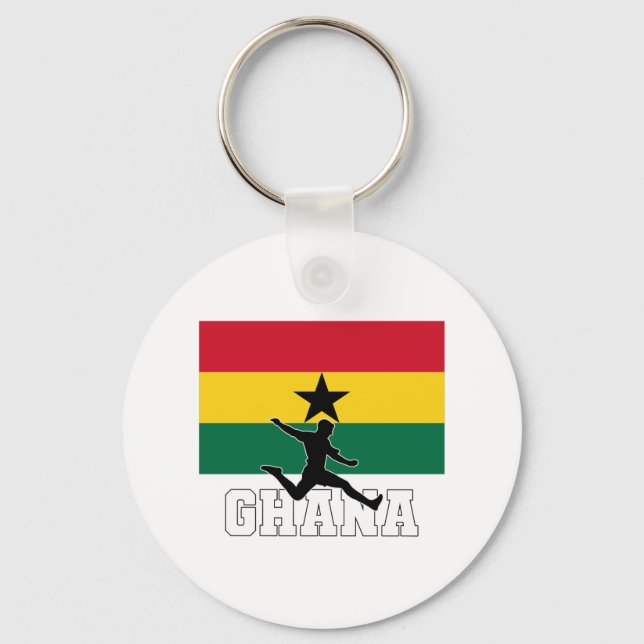 Ghana Football Soccer National Team Keychain (Back)