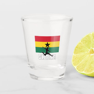 Ghana Football Soccer National Team Shot Glass