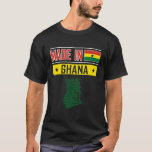 Ghana Ghana Map Flag Of Ghana T-Shirt