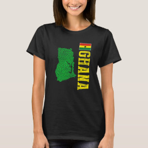 Ghana Ghana Map Ghana Flag T-Shirt