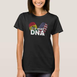Ghana Ghanaian America American Flag Hand Mixed DN T-Shirt