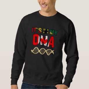 Ghana Ghanaian Canada Canadian Flag Hand Mixed DNA Sweatshirt