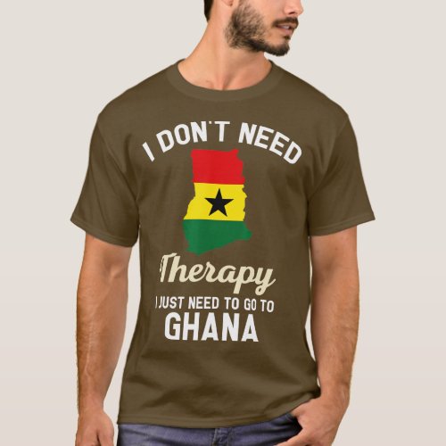 Ghana Ghanaian Flag Map Travel Vocation Gifts  T_Shirt
