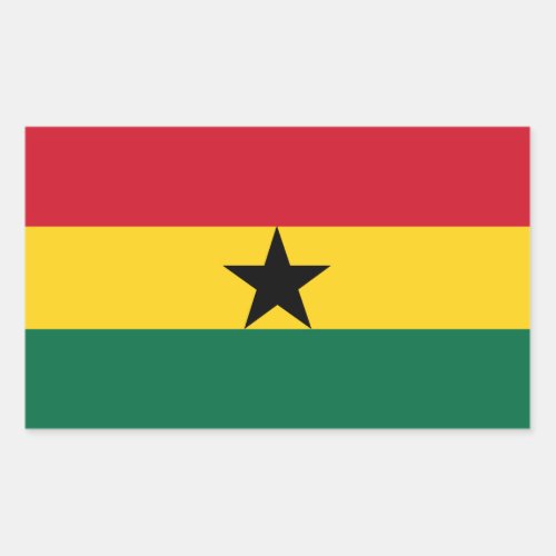 GhanaGhanaian Flag Rectangular Sticker