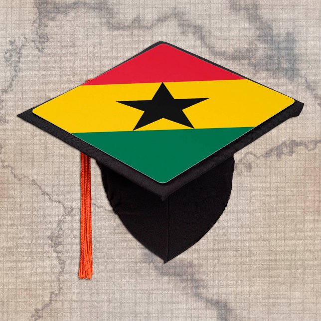 Ghana & Ghanaian Flag - Students / University Grad Graduation Cap Topper (Creator Uploaded)