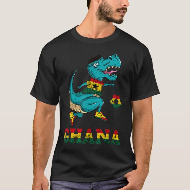Ghana Ghanese Roots Ghana Soccer Team Rex Ghana Fl T-Shirt (Front)