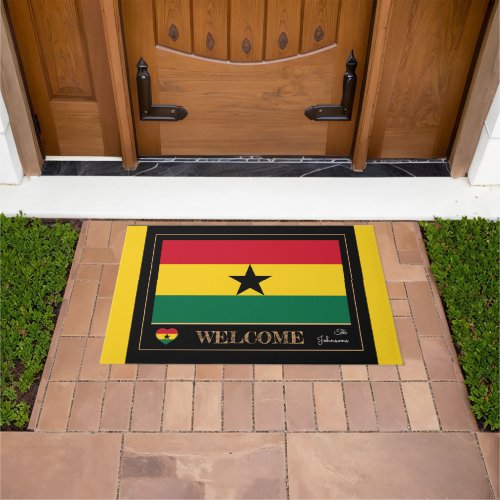 Ghana  Ghanian Flag house mats sports Welcome