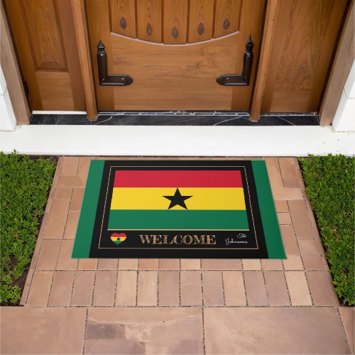 Ghana  Ghanian Flag house mats sports Welcome