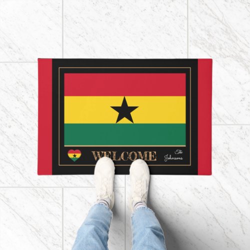 Ghana  Ghanian Flag house mats sports Welcome