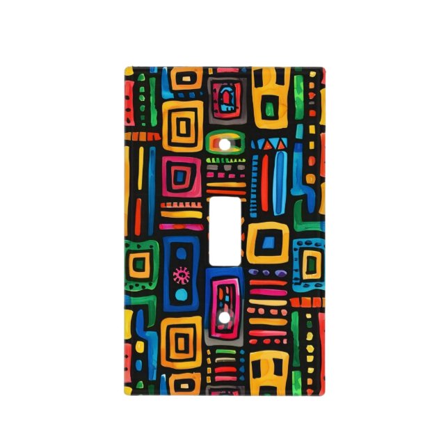 Ghana Kente Light Switch Cover (Front)
