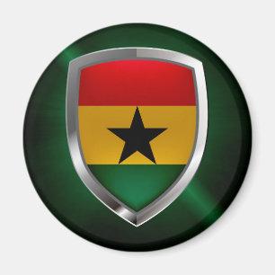 Ghana Mettalic Emblem Magnet