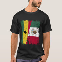 Ghana Mexico Half Flag Ghanaian Mexican Heritage