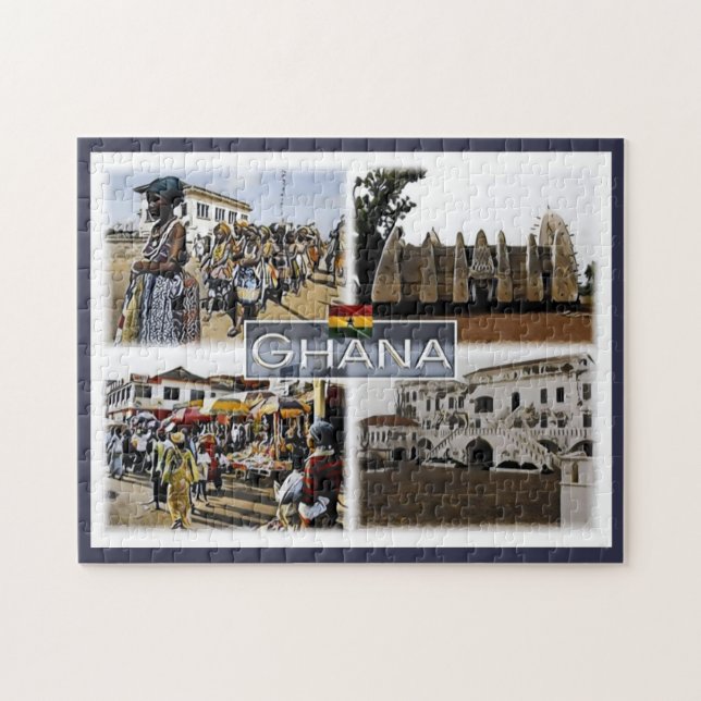 Ghana - Mosaic - Jigsaw Puzzle (Horizontal)