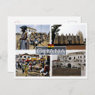 Ghana - Mosaic - Postcard