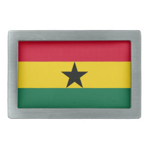 Ghana National Flag Rectangular Belt Buckle