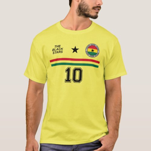 Ghana National Football Team Soccer Retro T_Shirt