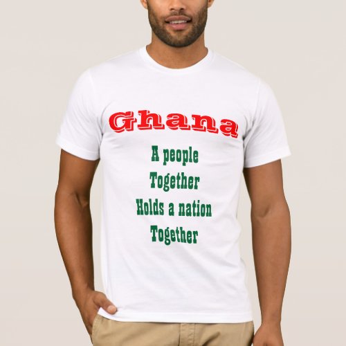 Ghana people t_shirts