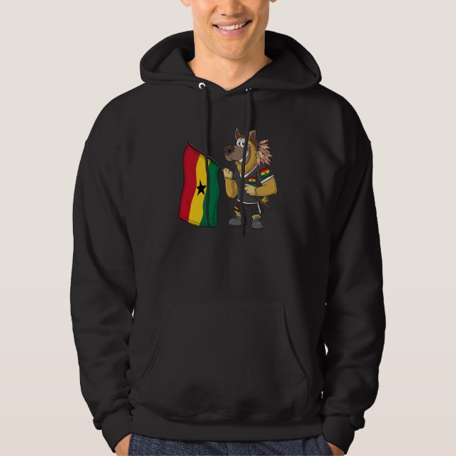 Ghana Rasta Dog Hoodie (Front)
