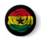 Ghana Rose Flag on Black