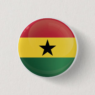 Ghana  Round Icon Flag  Button