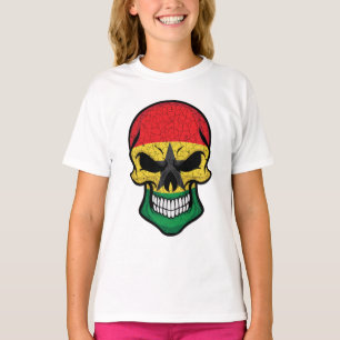 Ghana Smiling Skull Flag T-Shirt