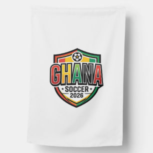 Ghana Soccer 2026 Soccer Bold Country Typography R House Flag