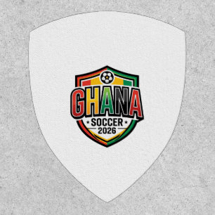 Ghana Soccer 2026 Soccer Bold Country Typography R Patch
