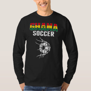 Ghana Soccer Ball In Net Goal   Ghanian Football S T-Shirt