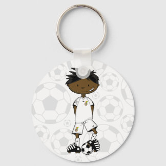 Ghana Soccer Boy Keychain