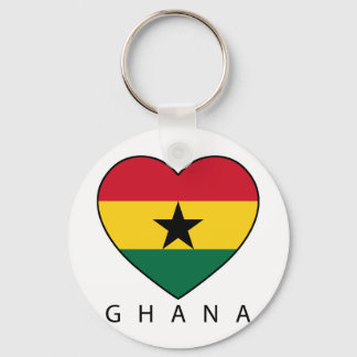 Ghana Soccer Heart "GHANA"-Herz Keychain