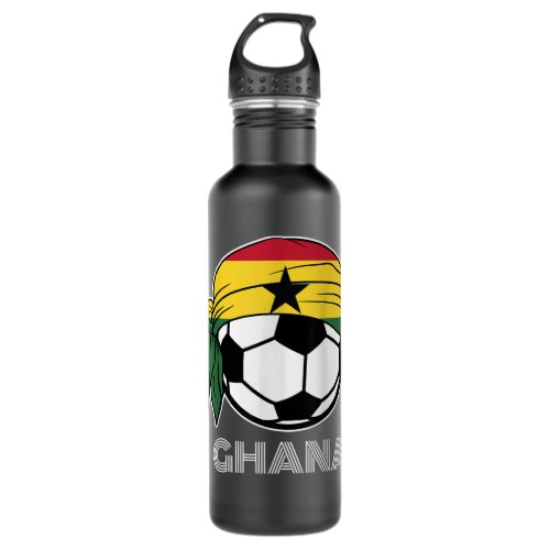 Ghana Soccer Jersey  Supporters Kit Ghanaian Footb Stainless Steel Water Bottle