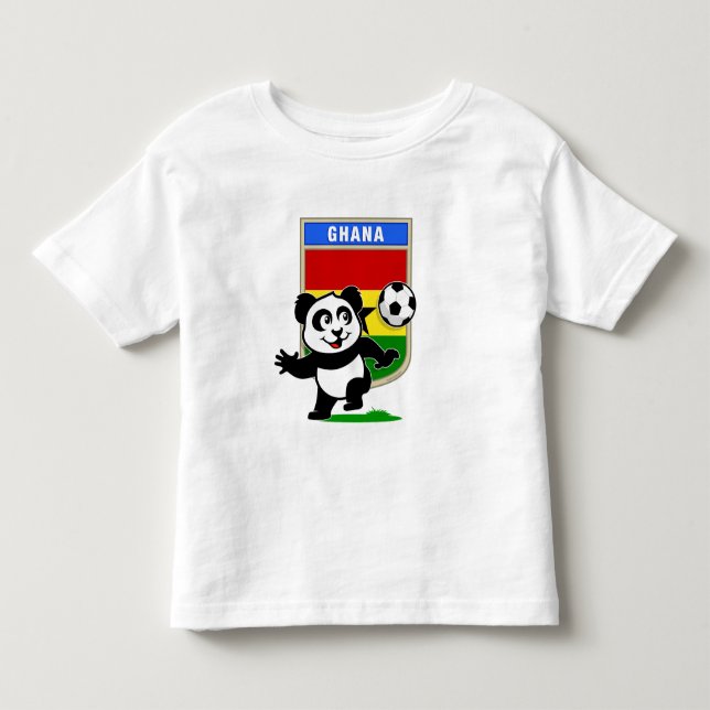 Ghana Soccer Panda Toddler T-shirt (Front)