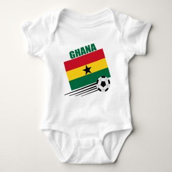 Ghana Soccer Team Baby Bodysuit by worldwidesoccer at Zazzle