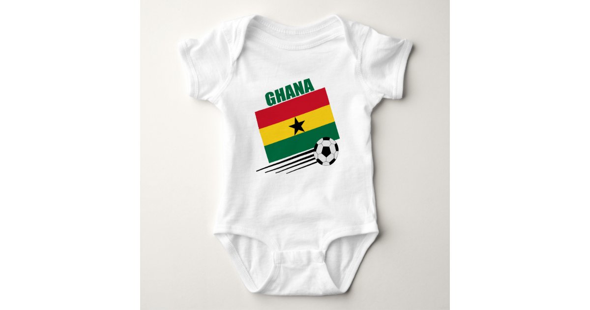 Ghana Soccer Jersey Ghanaian Football Shirt Flag Kids T-Shirt