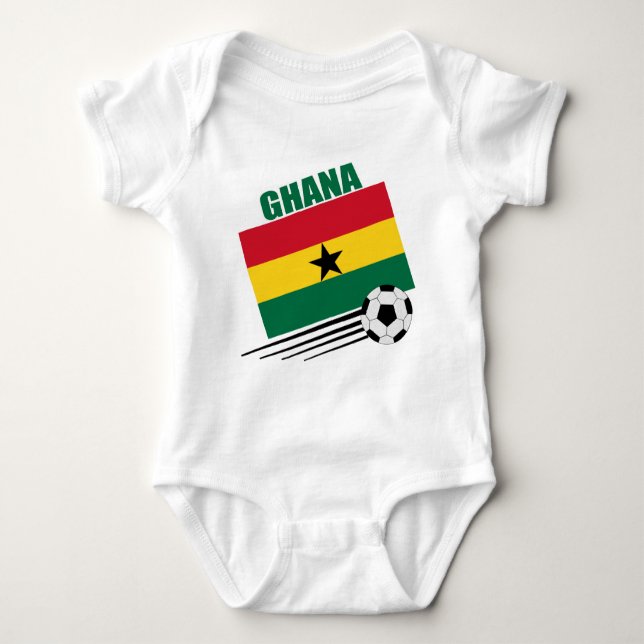 Ghana Soccer Team Baby Bodysuit (Front)